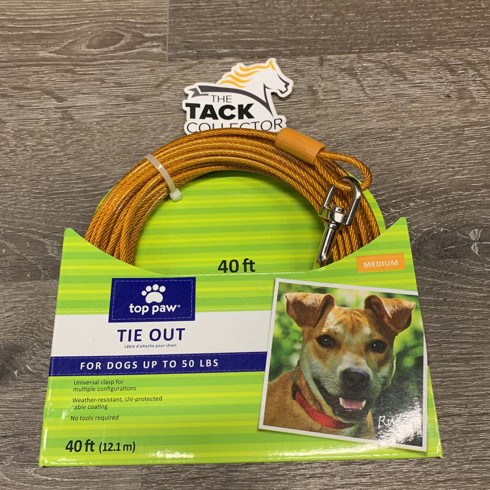 Dog Tie Out Plastic Coated Cable *new, package