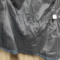 Show Jacket, velvet collar *gc, older, faded, crinkled, mnr loose lining, mnr dirt, frayed button & tag threads
