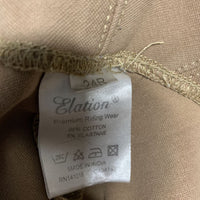 Hvy Cotton Euroseat Breeches, Pull On *vgc, faded, mnr pills & undone stitching