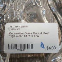 Decorative Glass Mare & Foal *vgc
