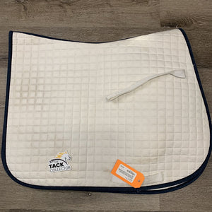 Quilt Jumper Saddle Pad, "Paramount" embroidery, tabs *gc, mnr dirt/stains, hair, pills