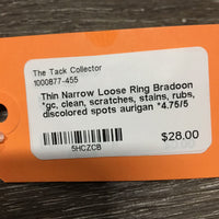 Thin Narrow Loose Ring Bradoon *gc, clean, scratches, stains, rubs, discolored spots