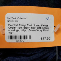 Terry Cloth Lined Fleece Cooler *gc, older, hair, dirt, snags, shavings, pilly