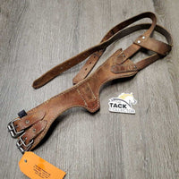 Leather Cribbing Collar *dirty, chewed, scraped, faded, stains, xholes, creases, older