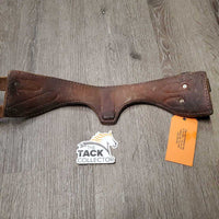 Leather Cribbing Collar *dirty, chewed, scraped, faded, stains, xholes, creases, older
