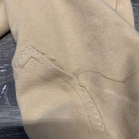CHILD Hvy Cotton Euroseat Breeches *gc, stains, mnr thread/undone stitching, faded label