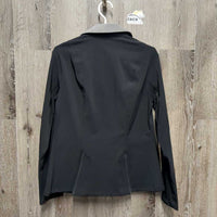 Technical Show Jacket, micro suede collar *new, tags, pulled armpit seam
