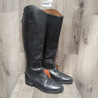 Pr Field Boots, zips *vgc, mnr scuffs, scratches & dirt, stiff snaps, older