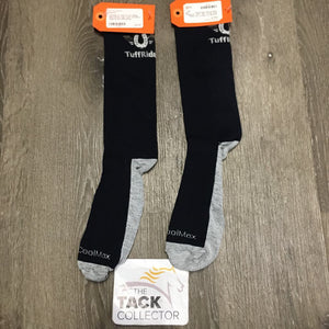 Pr Thick & Tall Riding Boot Socks *vgc, v.mnr stretched heels & toes