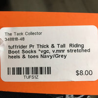 Pr Thick & Tall Riding Boot Socks *vgc, v.mnr stretched heels & toes