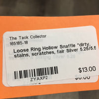 Loose Ring Hollow Snaffle *dirty, stains, scratches, fair
