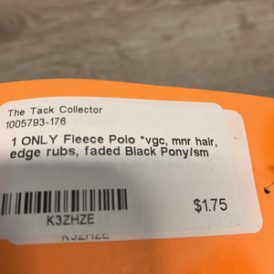 1 ONLY Fleece Polo *vgc, mnr hair, edge rubs, faded, clean