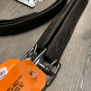 Pr Soft Lined Stirrup Leathers *fair, mnr dirt, v.stretched & ripped holes, dents, scuffs, unstitched seam, ripped back/holes