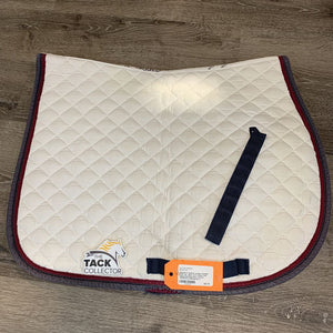 Quilted Jumper Saddle Pad *gc, clean, mnr stains, hair, pilling, binding tears, marker