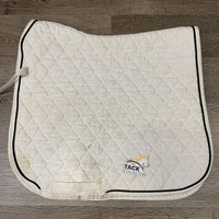 Quilt Dressage Saddle Pad x1 piping *gc,dirty, stains, seam threads
