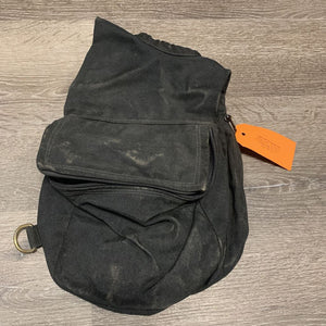 Hvy Cordura Western Saddle Horn Bags, zipper tops *gc, v.dirty, older, stains?