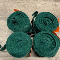 4 Stretchy Cotton Leg Wraps *vgc, mnr hair, stains & hay, clean, curled velcro