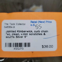 Jointed Kimberwick, curb chain *xc, clean, v.mnr scratches & scuffs