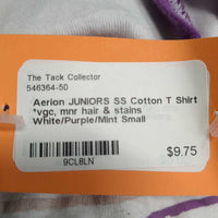 JUNIORS SS Cotton T Shirt *vgc, mnr hair & stains