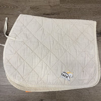 Thin Quilt Terry Cloth Underside Jumper Pad *gc, mnr dirt, stains, hair, dingy, pilly, threads, sm hole, puckered