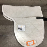 Quilted Shimmable Fitted Pad, 2 shims *gc, dingy, stained, hair, mnr pilling, light edge rubs
