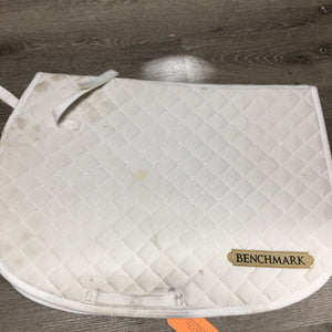 Quilt Jumper Saddle Pad, "Benchmark" *gc, stains, dirt, tabs, pulled stitching/thread