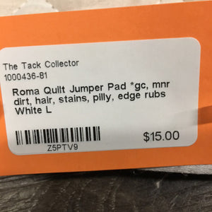 Quilt Jumper Pad *gc, mnr dirt, hair, stains, pilly, edge rubs