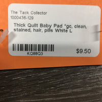 Thick Quilt Baby Pad *gc, clean, stained, hair, pills
