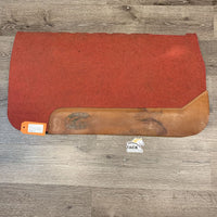 Cut Out Foam Fleece Saddle Pad *gc, dirty, hair, scratches?, clumpy, rubbed stained leathers