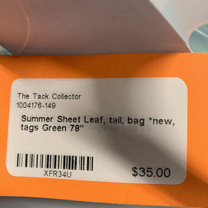 Summer Sheet Leaf, tail, bag *new, tags