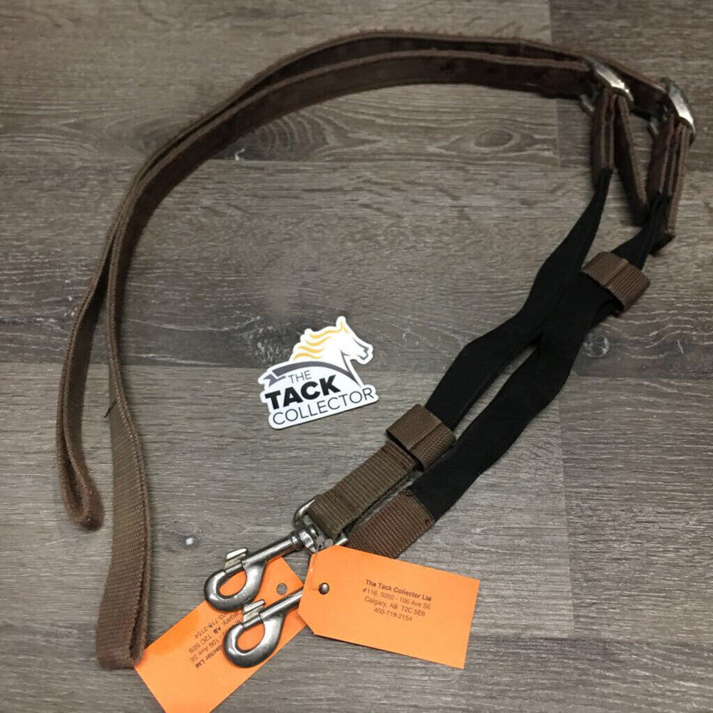 Elastic & Nylon Side Reins *fair, faded, stains, discolored, stretched oxidized, v.rubbed edges & holes