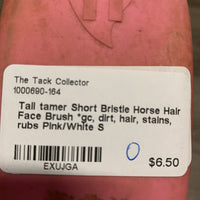 Short Bristle Horse Hair Face Brush *gc, dirt, hair, stains, rubs
