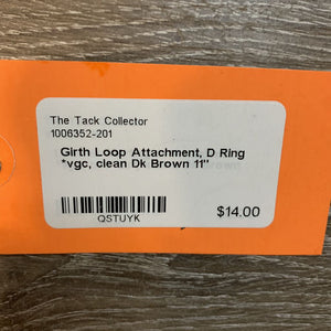 Girth Loop Attachment, D Ring *vgc, clean
