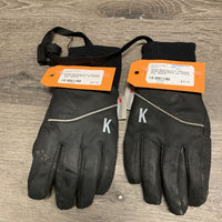 Pr Thinsulate Winter Riding Gloves, connecting elastic *gc, threads, dirty