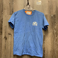 SS T Shirt "HITS" *gc, stains, cracking logo
