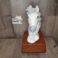 Horse Head Decoration, felt bottom *vgc, chips, dusty
