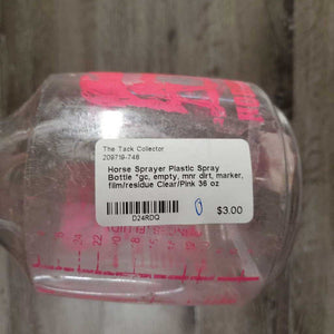 Plastic Spray Bottle *gc, empty, mnr dirt, marker, film/residue