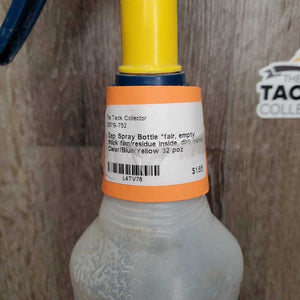Spray Bottle *fair, empty, thick film/residue inside, dirt, marker