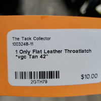1 Only Flat Leather Throatlatch *vgc