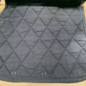 Quilt Jumper Saddle Pad, tabs, piping *gc, dirt, stains, hair, rubs, pilly