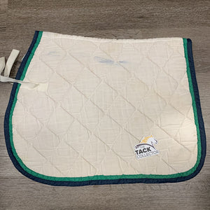 Quilt Jumper Saddle Pad *gc, older, dingy, puckered, stained, threads