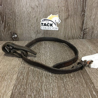 Flash Strap, Noseband Buckle Attachment *older, clean, dry, twisted, cut, xholes, stiff, scraped edges, residue