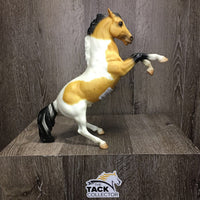 Buckskin Pinto Rearing Fighting Stallion "Chaparral" *vgc, mnr stains/marksm dusty
