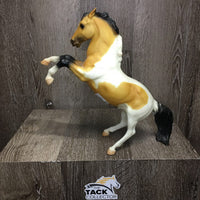 Buckskin Pinto Rearing Fighting Stallion "Chaparral" *vgc, mnr stains/marksm dusty
