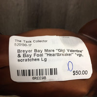 Bay Mare "Gigi Valentine" & Bay Foal "Heartbreaker" *vgc, scratches
