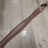 Padded Leather Girth, 2x els, 3x D Rings *gc, dirt, hair, elastic: v.torn, stretched & v,rubbed