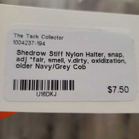 Stiff Nylon Halter, snap, adj *fair, smell, v.dirty, oxidization, older