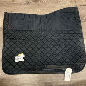Quilt Jumper Saddle Pad, lined *gc, older, faded, rubbed, tears, cut tabs, dirty, hairy, pilly