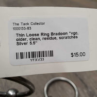 Thin Loose Ring Bradoon *vgc, older, clean, residue, scratches
