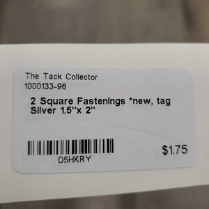 2 Square Fastenings *new, tag